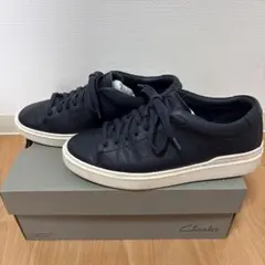 完全新品】Clarks ブロディンレース レザースニーカー ブラック 26.5