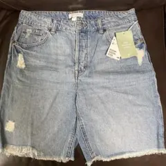 新品タグ付きH&M デニムショートパンツ ハーフパンツEUR 42