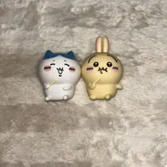 ハチワレ うさぎ ソフビフィギュア2点セット