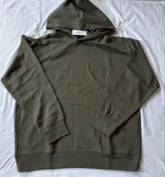 ⭐️ ワイドフィット スウェット パーカー メンズ カーキ L ポケット付