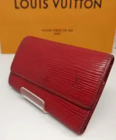LOUIS VUITTON エピ レザー キーケース レッド ミュルティクレ6連のサムネイル