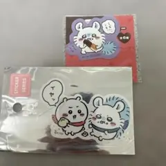 ちいかわ　スマホに貼れるサイズのステッカー(イヤッ) ちいかわ　モモンガ　2点