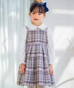 チェックジャンパースカート ANY FAM 120 ワンピース
