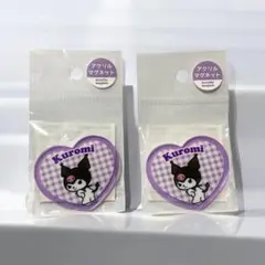 新品【SANRIO】 アクリルマグネット　クロミ　kuromi 2個セット