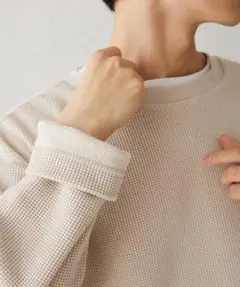 JOURNAL STANDARD★ワッフル クルーネック L/S カットソー