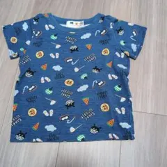 アンパンマン 半袖Tシャツ ブルー 総柄のサムネイル