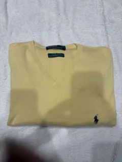 ポロ・ラルフ・ローレン Vネックニットセーター イエロー