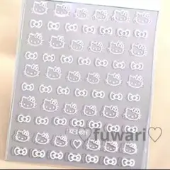 《まとめ買い割引あり♡》ハローキティ　白　ネイルシール　サンリオ　即購入OK♡