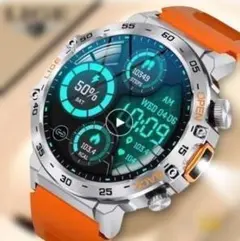 多機能スマートウォッチ 1.43インチ 軍用規格耐衝撃 IP70防水防塵