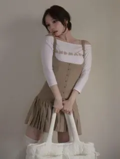 アンドマリー Jade set mini dress ベージュ - メルカリ