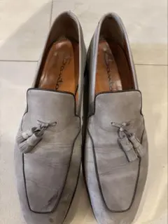 ✨極美品✨Santoni サントーニ サイドレース ダークブラウン ガラス