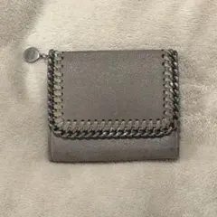 ステラマッカートニー STELLA McCARTNEY グレー レザー 財布