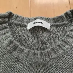 ニコアンド☆ウール混 ニットセーター