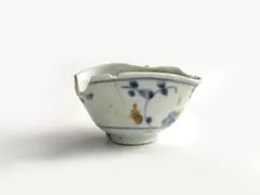 骨董　アンティーク　初期伊万里　陶片　染付芙蓉手小皿　掛の谷窯　出土　発掘　残欠 骨董 アンティーク 初期伊万里 陶片 染付芙蓉手小皿 掛の谷窯 出土