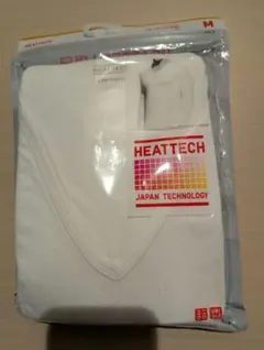 新品　ユニクロ　ヒートテック　VネックT 九分袖　メンズ　M 白