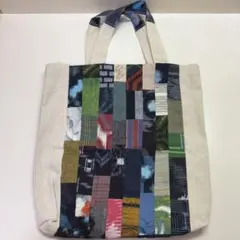 パッチワーク トートバッグ 手提げ 久留米絣