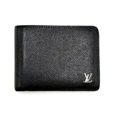 ルイヴィトン タイガ ポルトフォイユ ミュルティプル 折り財布 IC搭載 黒のサムネイル