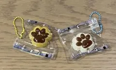 猫の肉球 スクイーズ　キーホルダー　2個セット