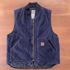 carhartt vtg ダックベスト V02 MDT L★USA★フェード