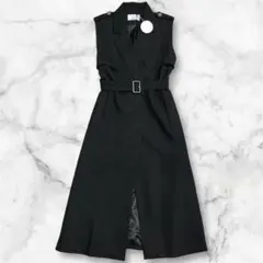 新品タグ付き✨　SEGUR ロングジレ　ベスト　トレンチコート　ベルト付き　美品