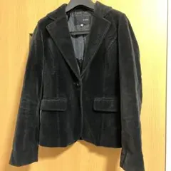 OZOC ビロードジャケット　黒　38