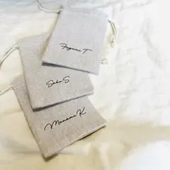 【席札　巾着】結婚式　ウェディング　コットン巾着　おしゃれ　ナチュラル 席札 巾着】結婚式 ウェディング コットン巾着 おしゃれ