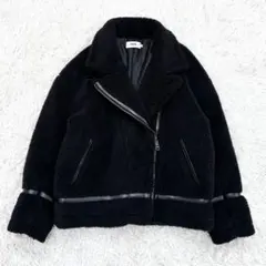 AZUL BY MOUSSY　フェイクムートン　スタンドカラージャケット