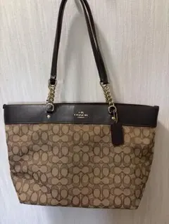 COACH ロゴ柄 トートバッグ ベージュ/ブラウン