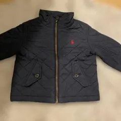 【美品】Ralph Lauren ネイビー キルティングジャケット 12M