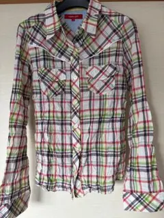 【お値下げ♪】トミーガール 長袖チェックシャツ