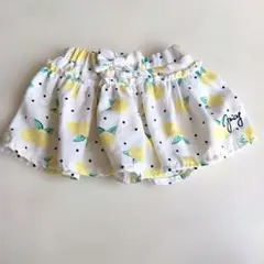 ジューシークチュール レモン柄 リボン フリル パンツ 80　　H11