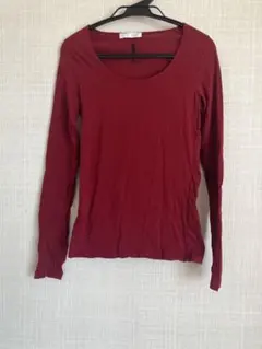 フランス製人気ブランドpromod ワイン色長袖 Tシャツ 9号新品未使用