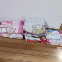 古タオル11枚 まとめ売り キャラクター柄 フェイスタオルセット