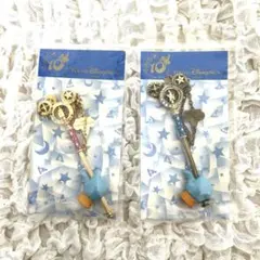 新品　東京ディズニーシー 10周年 ユアマジカルワンド バッグチェーン ２点
