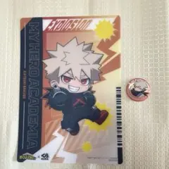 僕のヒーローアカデミア　ヒロアカ くら寿司 爆豪勝己 マルチシート　缶バッジ