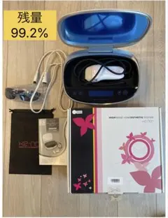 使用僅少/付属品全付】脱毛器 ケノン Ke-non 8.6 パールホワイト 