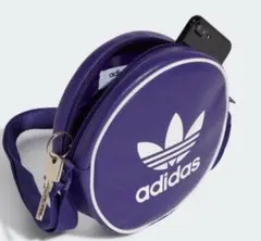 新品♪ adidas アディダスパープルアディカラー クラシック ラウンドバッグ