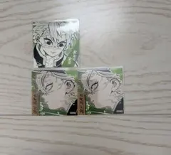 鬼滅の刃 ジャンプショップ　スクエアステッカー　不死川実弥　3枚