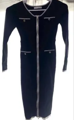 ROYAL PARTY 黒 ロングニットワンピース