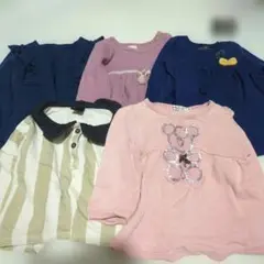 【女の子】80　トレーナー系　長袖　秋冬　まとめ　　保育園　着替え　可愛い系