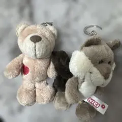 NICI ぬいぐるみ キーホルダー 2個セット