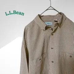 80s 90s L.L.Bean エルエルビーン チェック シャツ ボタンダウン