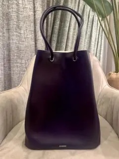 【美品】ジルサンダー　JIL SANDER トートバッグ　 ショルダー　パープル ジルサンダートートバッグタッセルレザーパープル系JIL SANDER