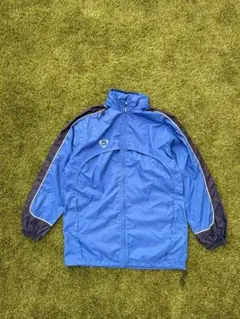 90s NIKE 銀タグ ナイロンジャケット 短丈 ドローコード 好配色 S相当