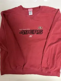 LOGO7ボディー XL 49ERS スエット 赤 フェード アメフト - メルカリ