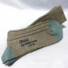 新品 POLO ポロラルフローレン ケーブルニット ソックス 25-26cm靴下
