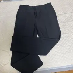 紺スラックス ジッパー付き ウエストゴム　ストレッチ　ストレートスリム