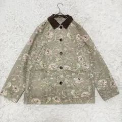 LL Bean 花柄　カバーオール バーンコート　ジャケット　レディース
