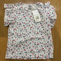 【未使用】PETIT BATEAU 花柄 半袖Tシャツ 6ans 116cmのサムネイル