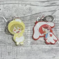 すとぷり 莉犬くん るぅと サンリオコラボ ラバーキーホルダー2点セット